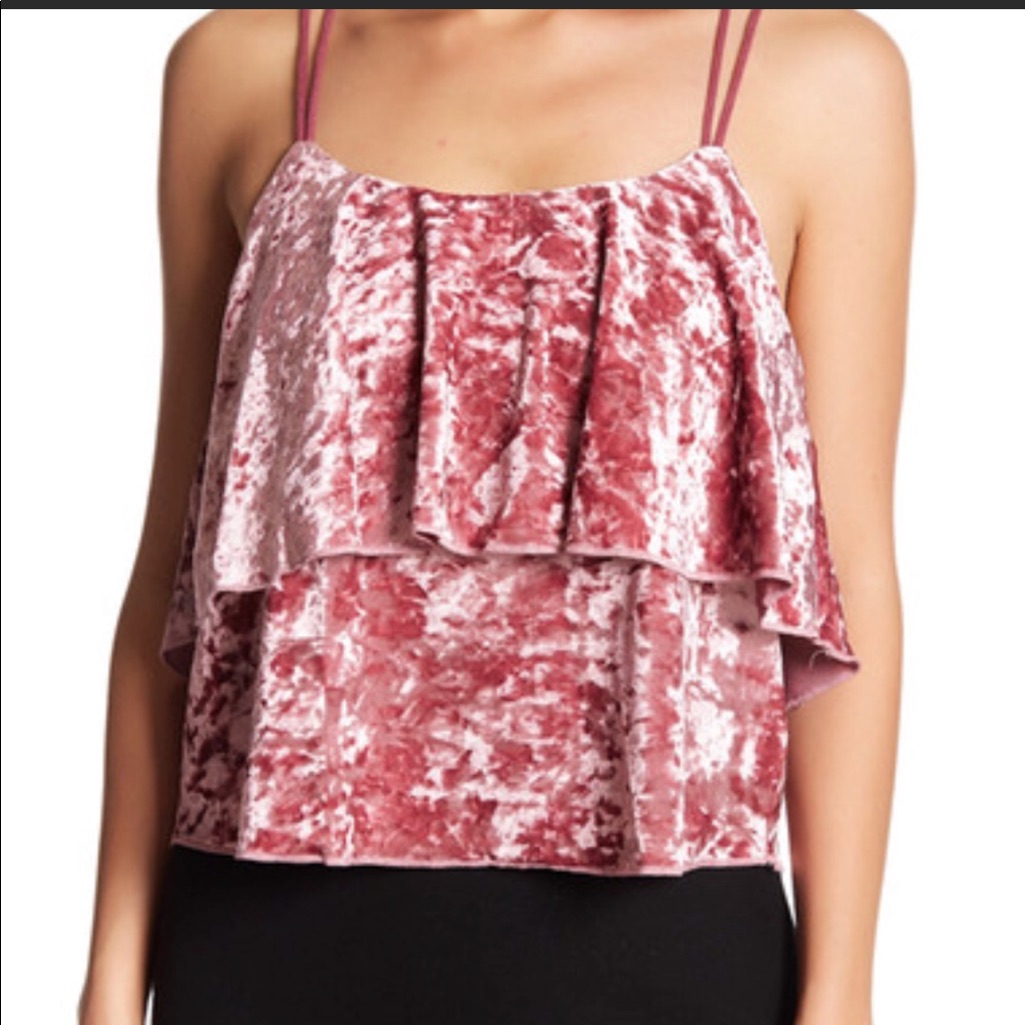 Romeo & Juliet Couture Velvet Tank Top Size Large